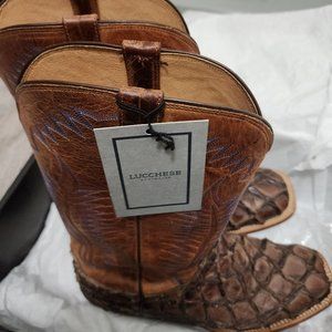 Lucchese Men's Cowboy Boots Model Brooks Pirarucu 11.5 EE